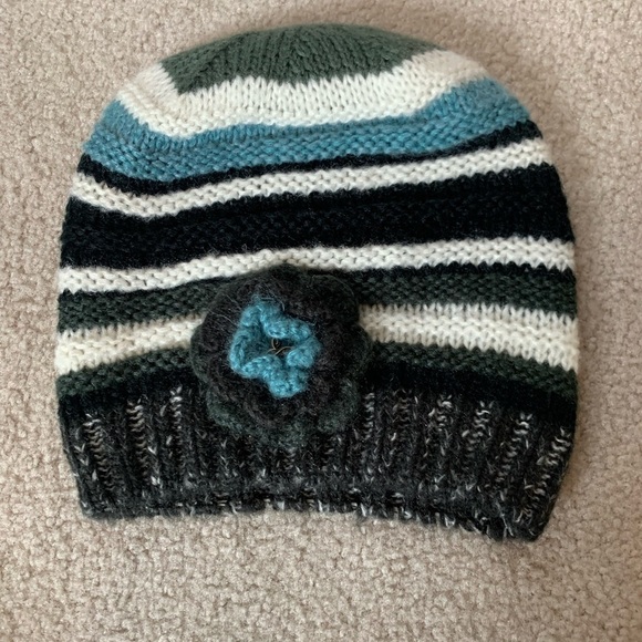 Prana Pasha Beanie Knit Hat Flower Women One Size - Picture 2 of 7